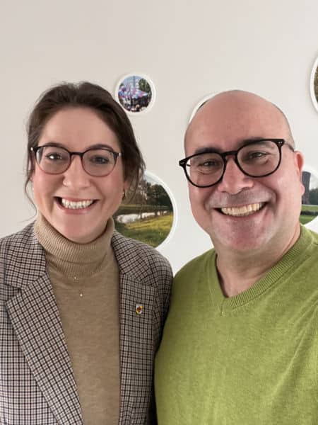 Laura Bürkert mit Frank Sarodnick 