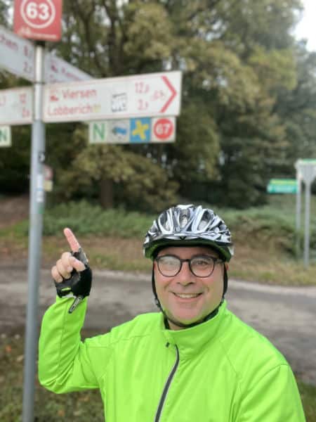 Knotenpunktsystem für Radler am Niederrhein