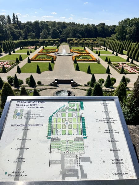 Terassengarten und Barockgarten Kloster Kamp