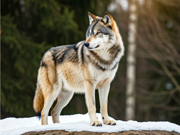 Wolf in der Natur