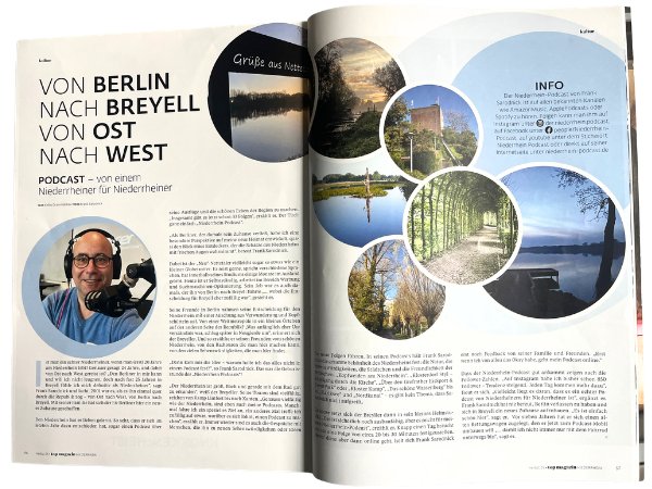 Niederrhein Podcast im TOP Magazin